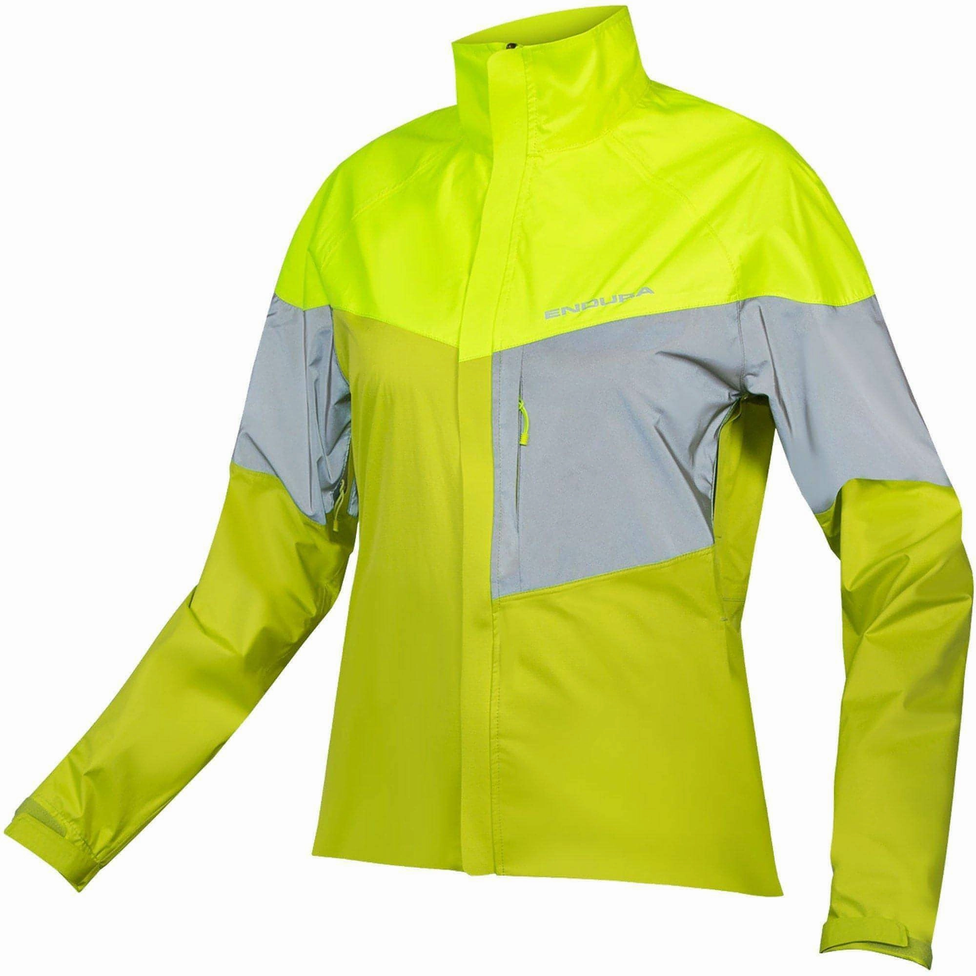 Endura Urban Luminite II Waterproof Womens Cycling Jacket - Yellow Rugged Look Comfort Fit Silhouette