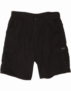 Anti Pilling Surface WRANGLER Mens Cargo Shorts XL W40  Black Cotton
