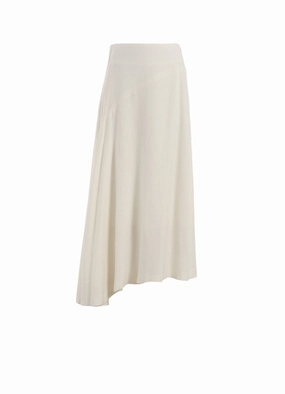 Stretchable Comfort Day To Night RY/LI CANVAS ASYMMETERIC FLARE SKIRT