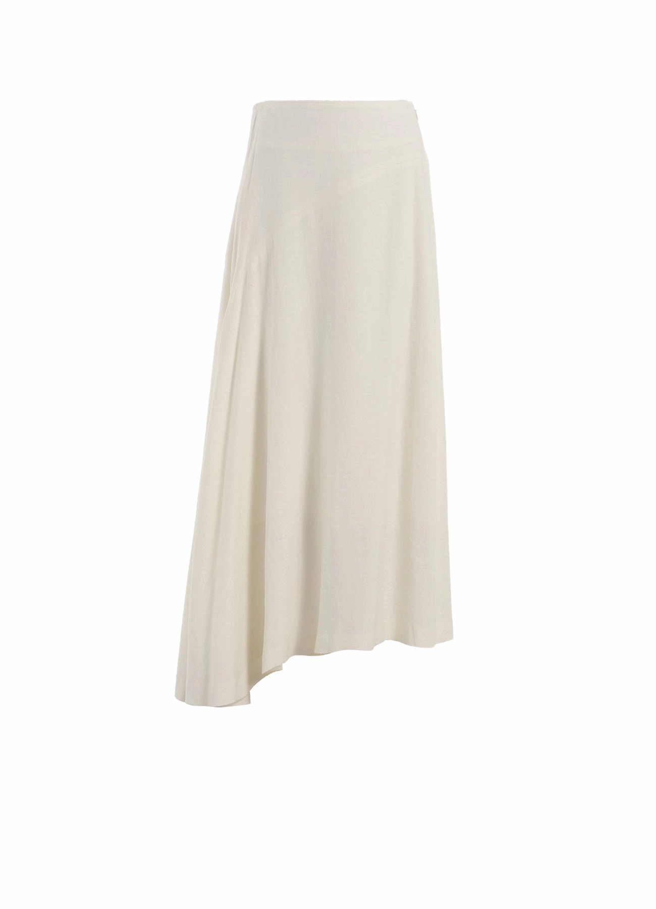 Stretchable Comfort Day To Night RY/LI CANVAS ASYMMETERIC FLARE SKIRT
