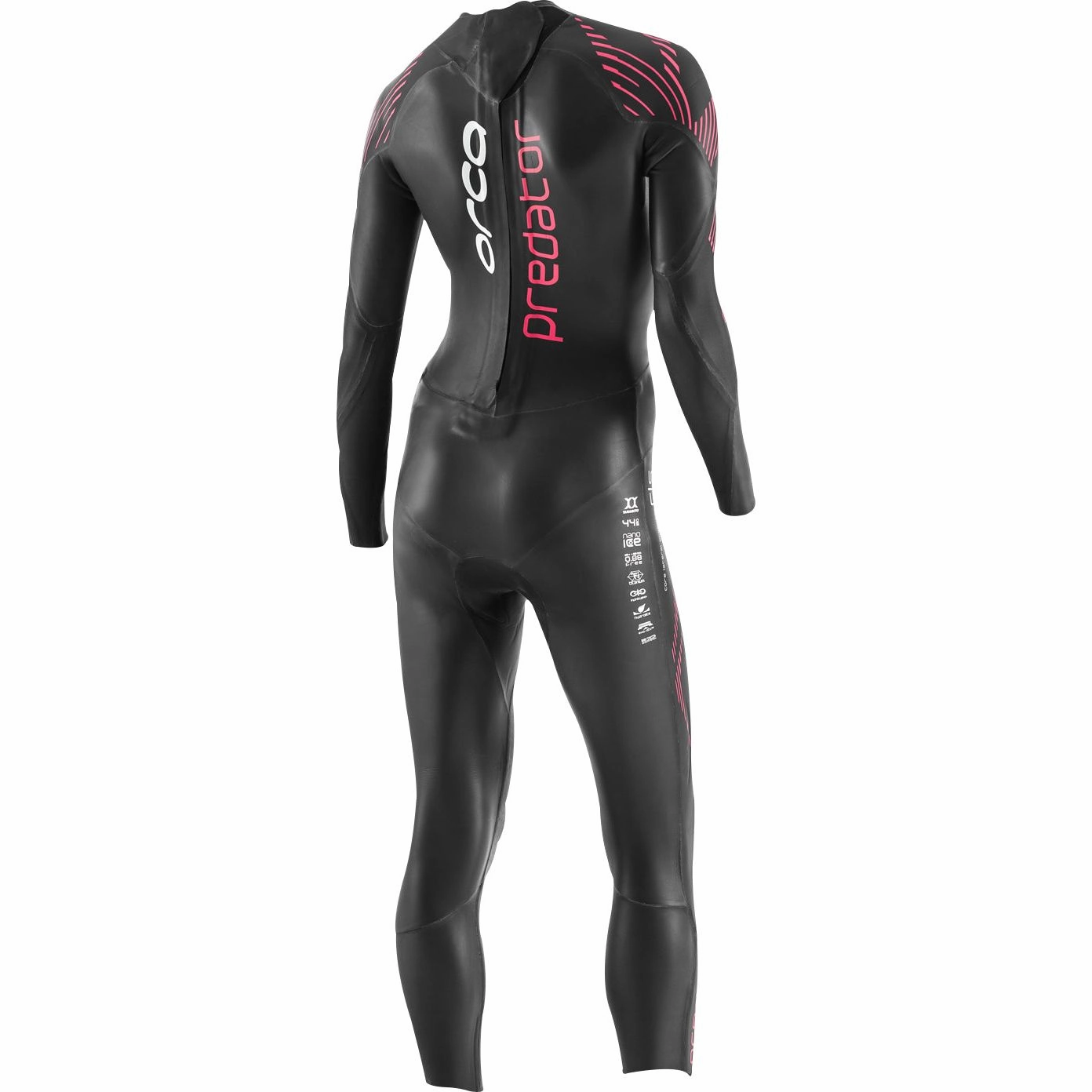 Reinforced Stress Points Orca Predator Womens Wetsuit - Black