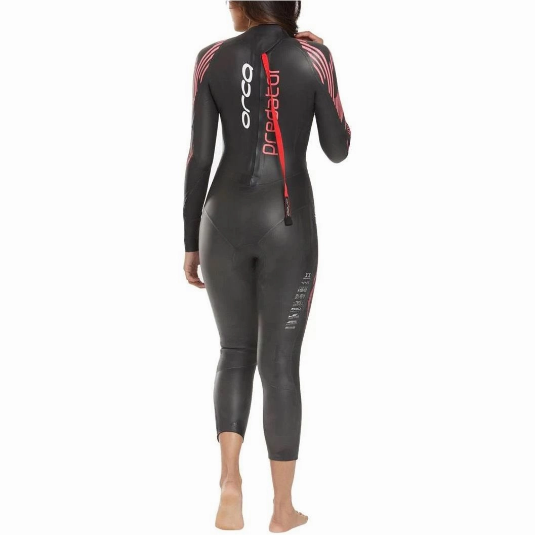 QuickRelease Fastener UltravioletResistant Fabric Orca Predator Womens Wetsuit - Black