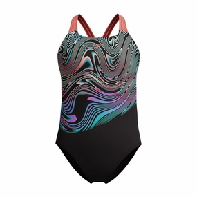 poolside style Speedo Girls Digital Placement Powerback One Piece