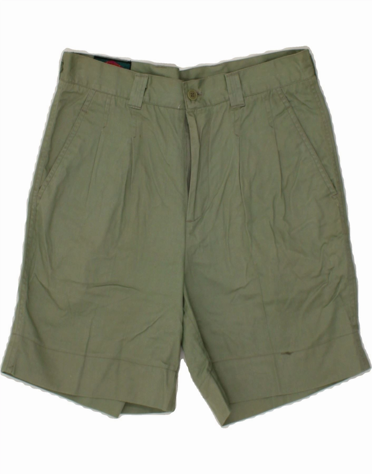 Chic Look Comfy Layers SANTO STEFANO Mens Pegged Chino Shorts IT 46 Small W28 Khaki Cotton