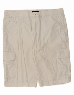 holiday apparel Ultra Soft Touch SASCH Mens Cargo Shorts IT 50 Large W36  White Cotton