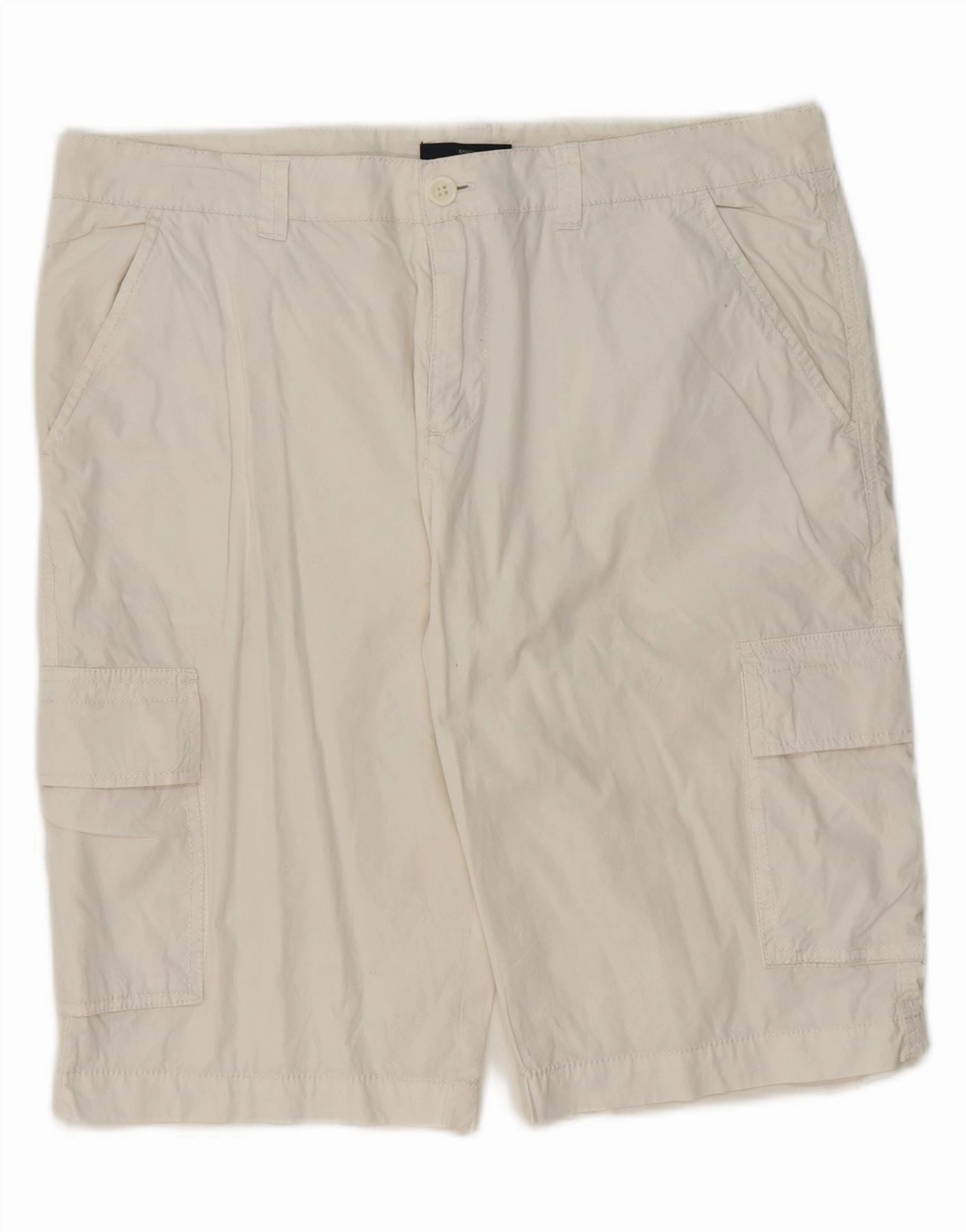 holiday apparel Ultra Soft Touch SASCH Mens Cargo Shorts IT 50 Large W36  White Cotton