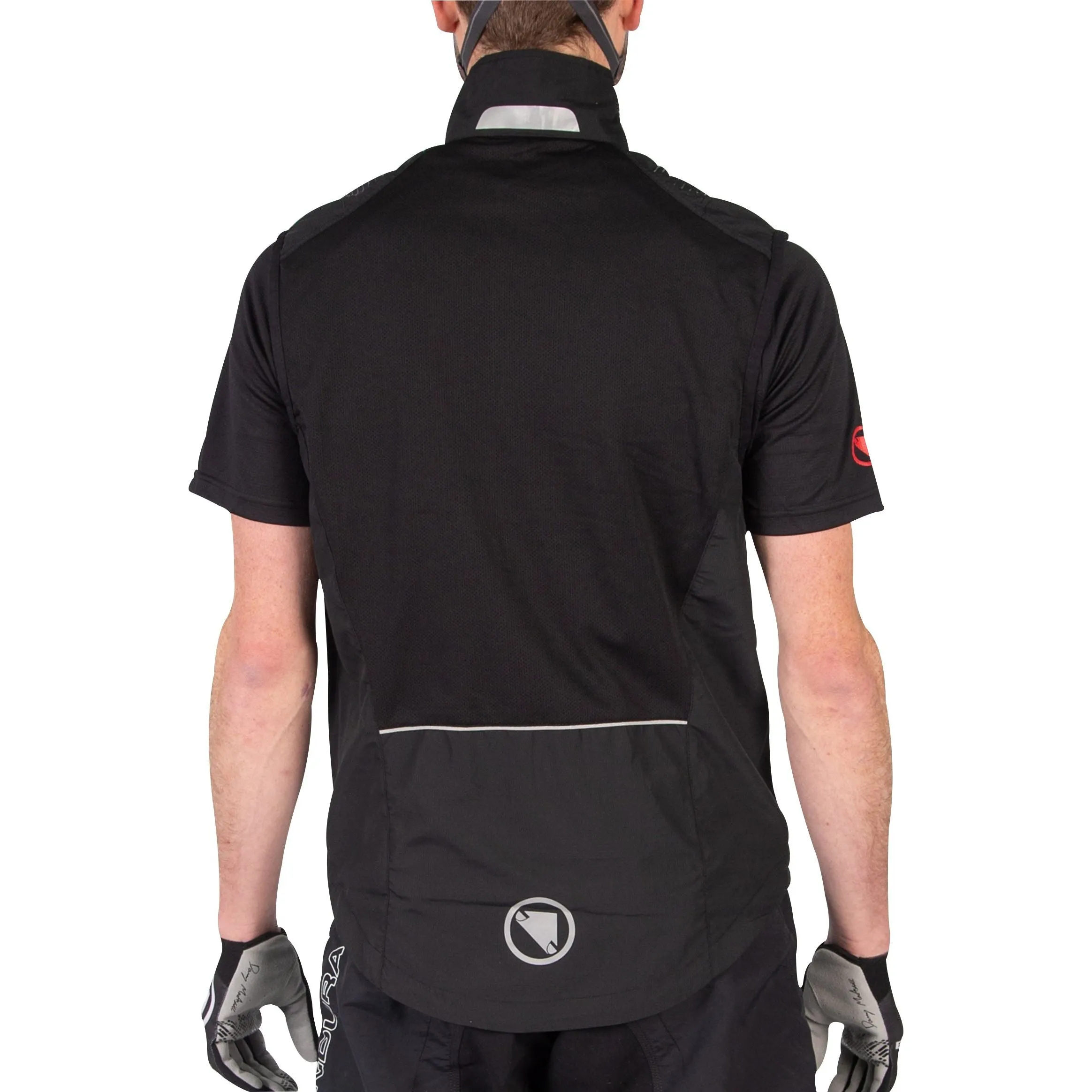 Abrasion Resistant Material Shelf Endura Hummvee Mens Cycling Gilet - Black