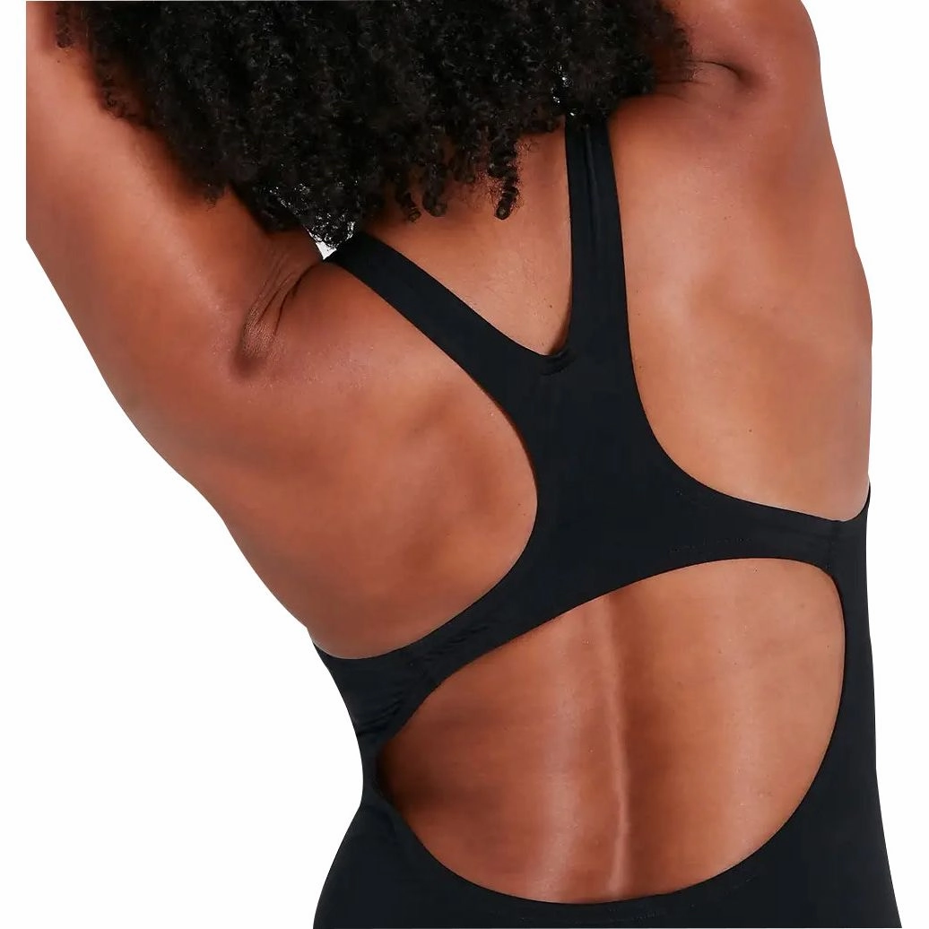 Speedo Digital Placement Medalist Womens Swimsuit - Black Snag Proof Edges