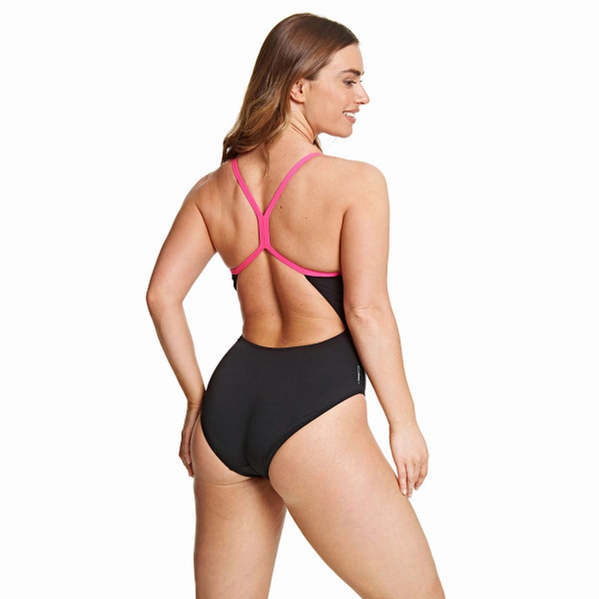 ZOGGS Womens Space Neon Sprintback Compression Lock Hem Relaxation-Ready