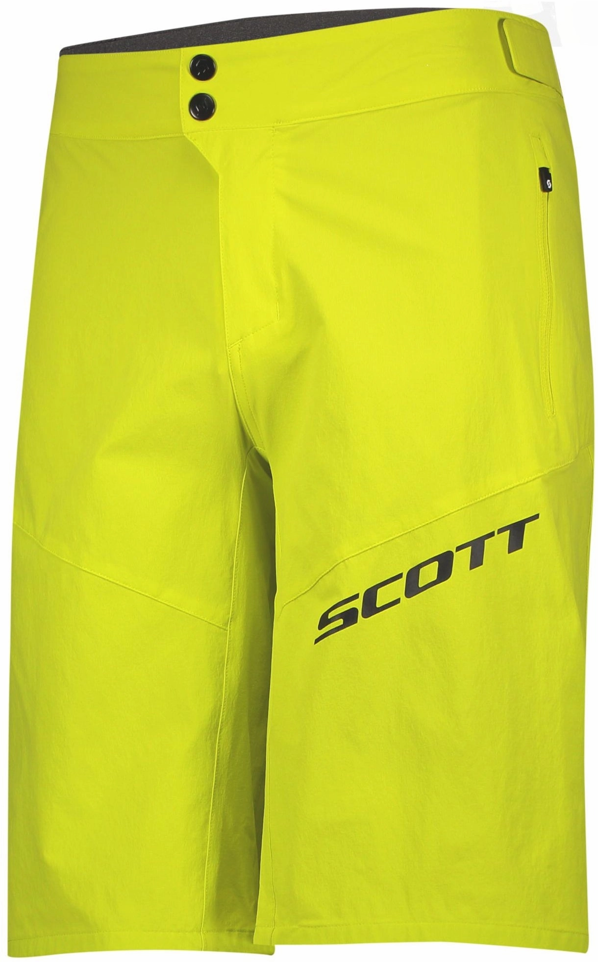 Scott Endurance Loose Fit Padded Mens Cycling Shorts - Yellow Breathable fabric construction baseball uniform