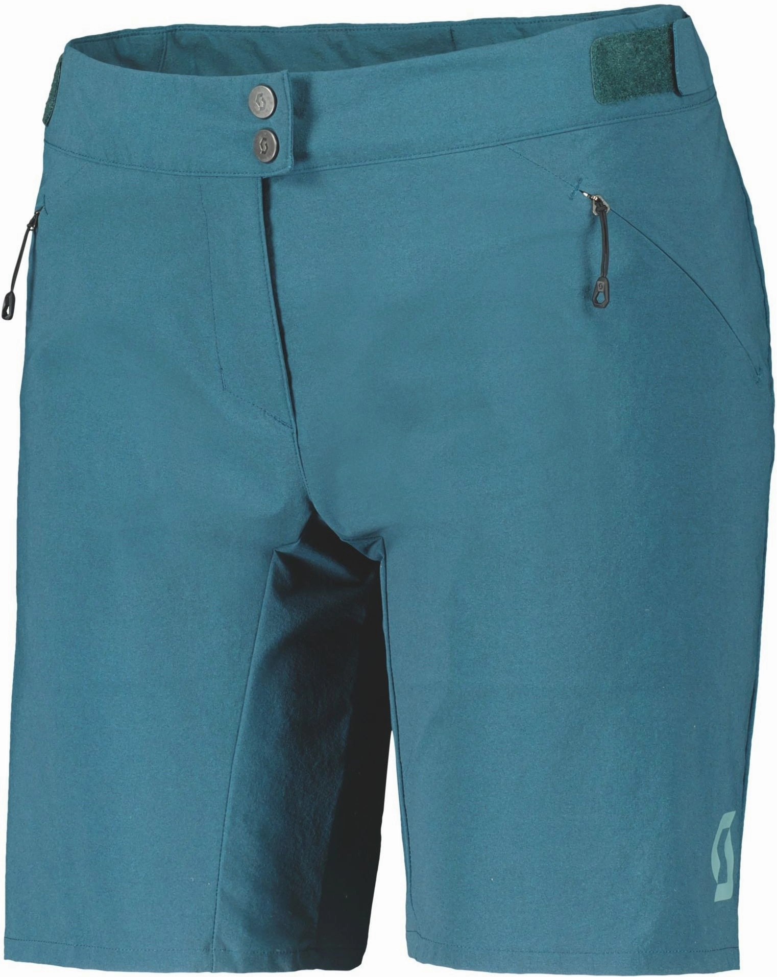 Scott Endurance Loose Fit Padded Womens Cycling Shorts - Blue Breezy Waist Sport Ready Fit