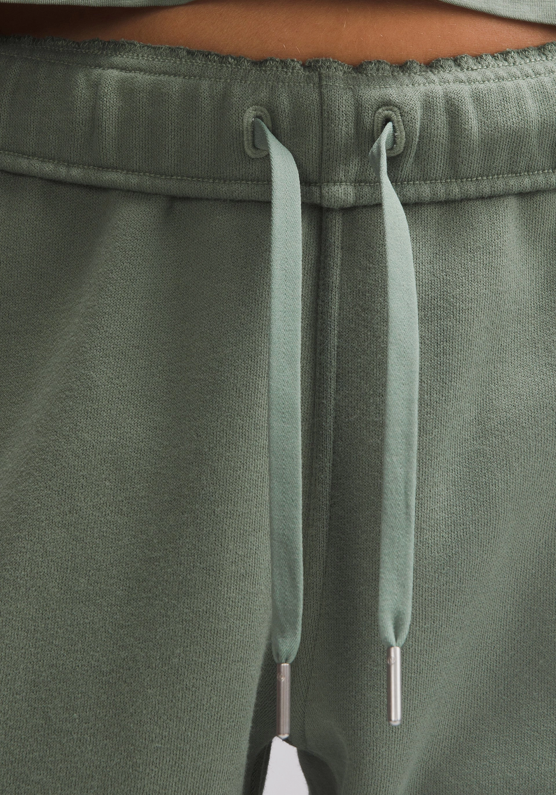 Scuba Mid-Rise Oversized Jogger | Regular Minimalist Waist Decorative stitching