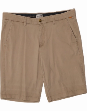 TIMBERLAND Mens Chino Shorts W36 Large Beige Cotton Classic Appeal