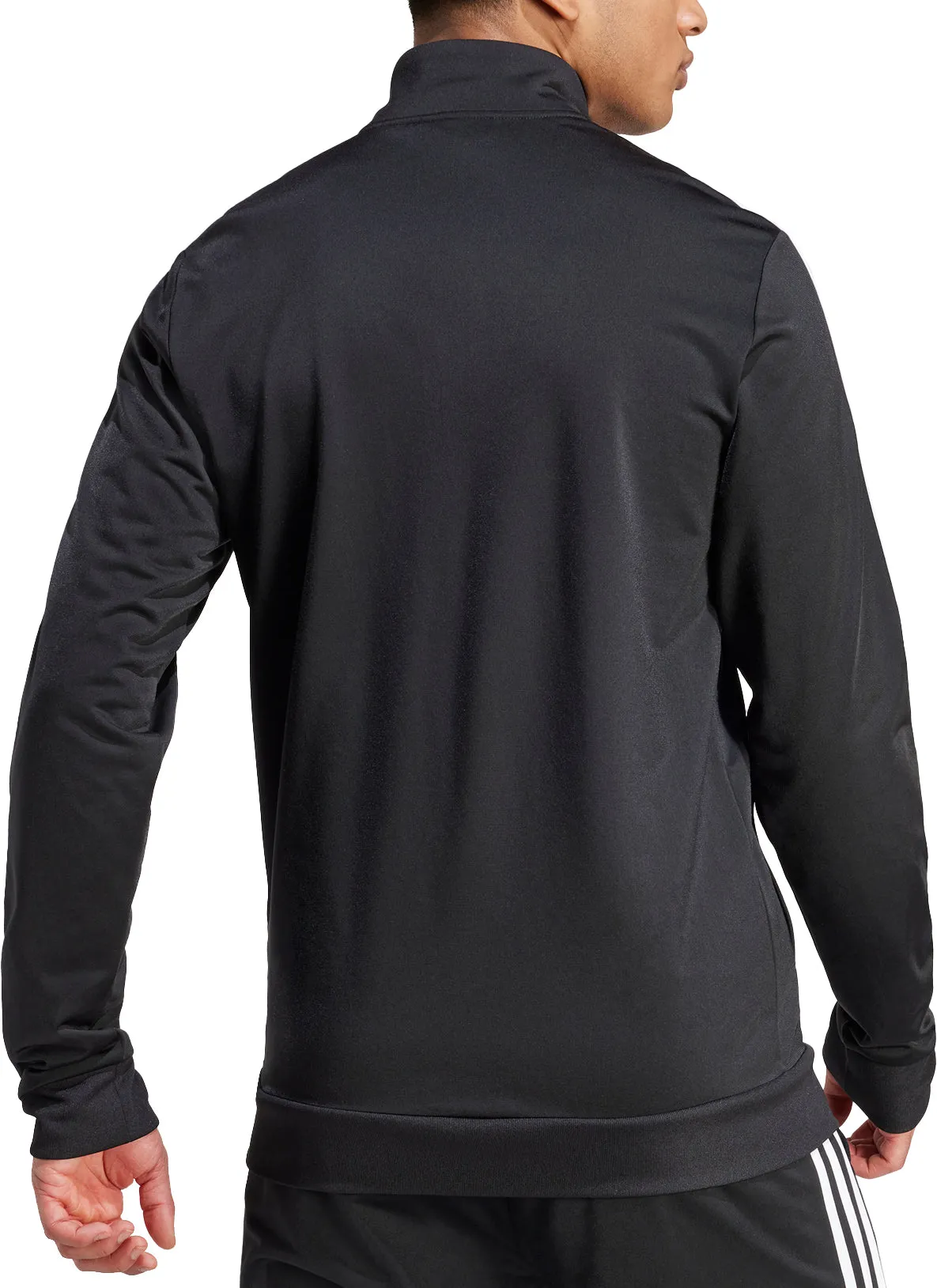 Declare Climb adidas Essentials Warm Up 3 Stripes Mens Track Jacket - Black