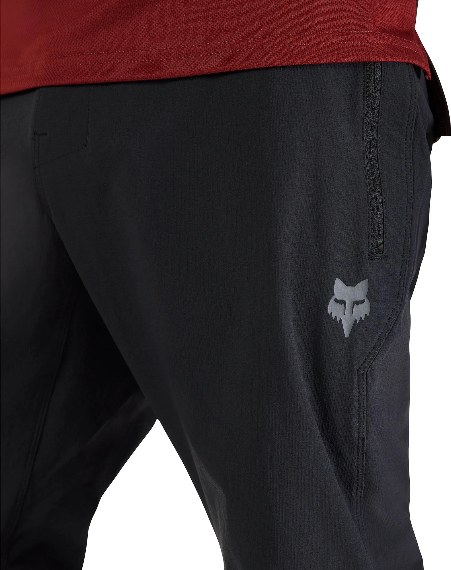Fox Ranger Mens Cycling Trousers - Black Quick Movement Wear anti slip grip