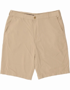 Anorak IZOD Mens Chino Shorts W38 XL Beige Polyester