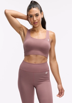 Solid sports outfit Seamless Square Neck Bra