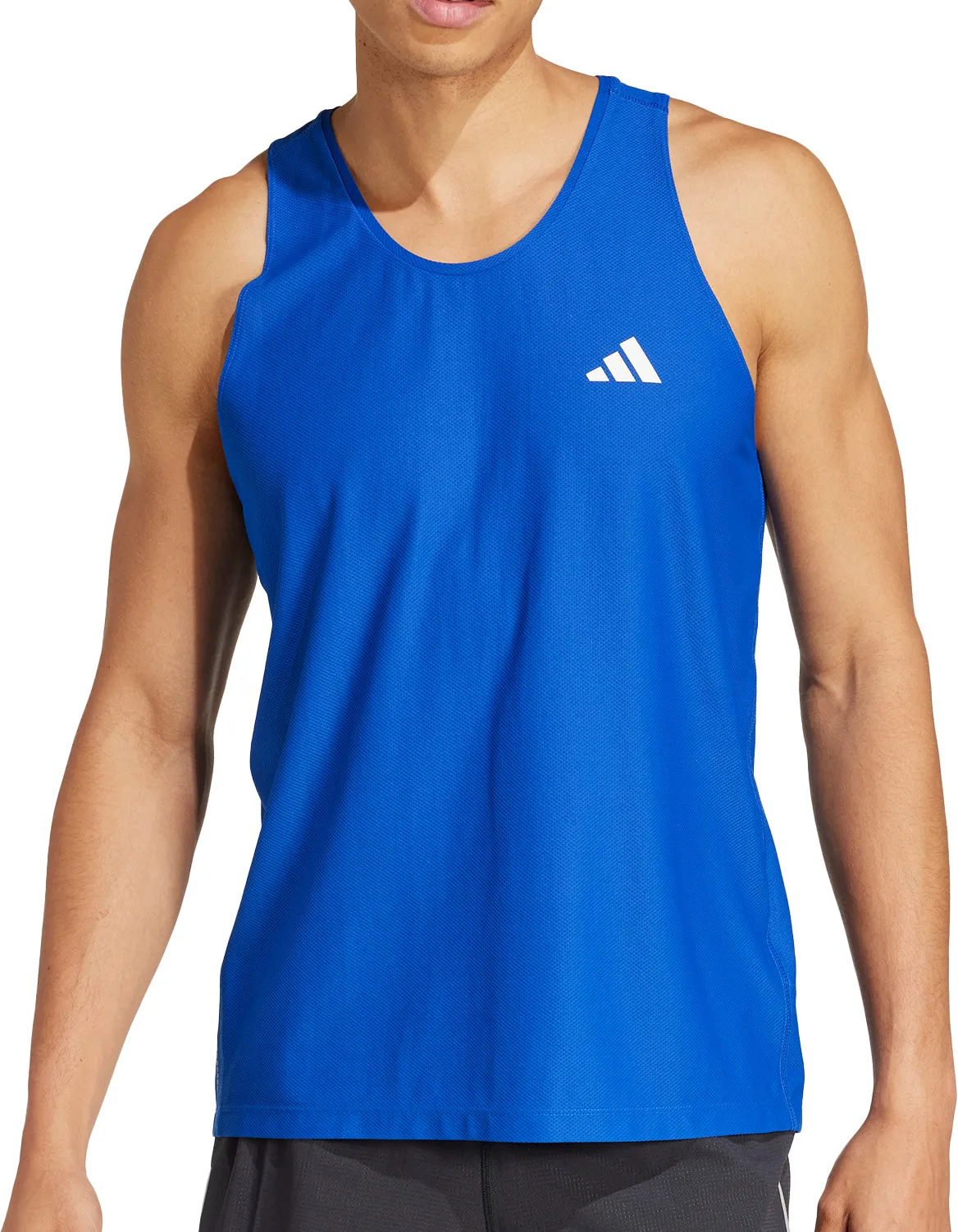 technicians Amphibious adidas Own The Run Mens Running Vest - Blue