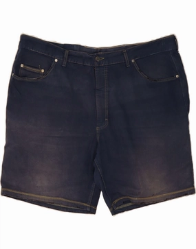 MUSTANG Mens Denim Shorts W38 Medium Navy Blue Playful Look