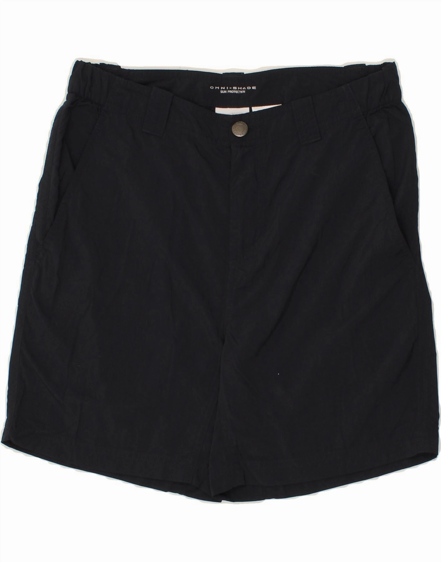 Ultimate Ventilation Channels Hiking shorts COLUMBIA Mens Omni-Shade Chino Shorts W30 Medium Navy Blue Nylon