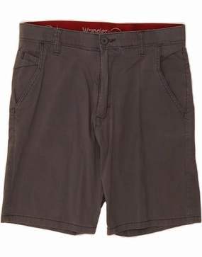 WRANGLER Mens Chino Shorts W32 Medium  Grey Cotton Breathable Cut