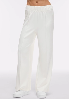 Washed Interlock Pintuck Pant Fashion Forward Weekend Comfort