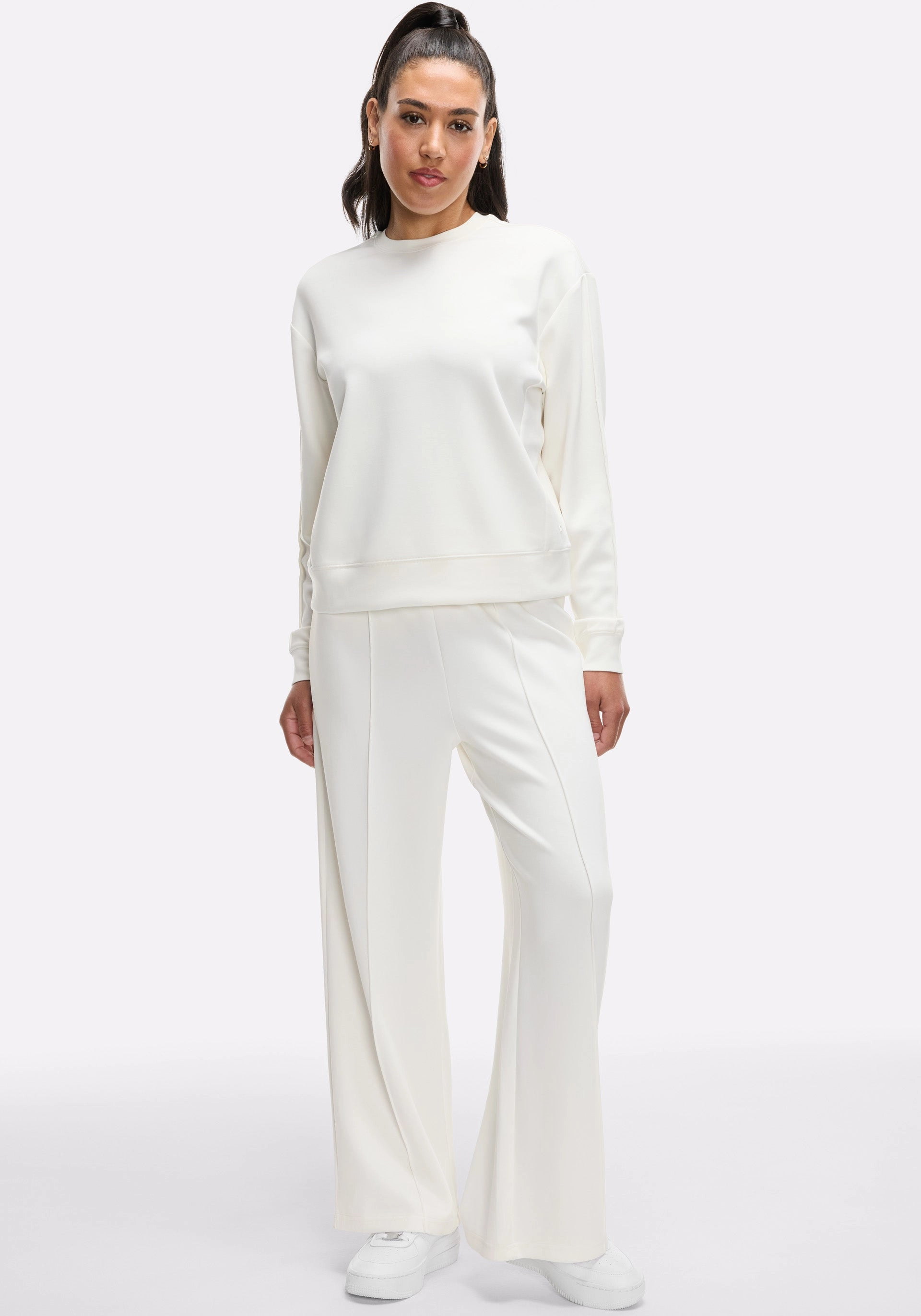 Washed Interlock Pintuck Pant Flexible Motion