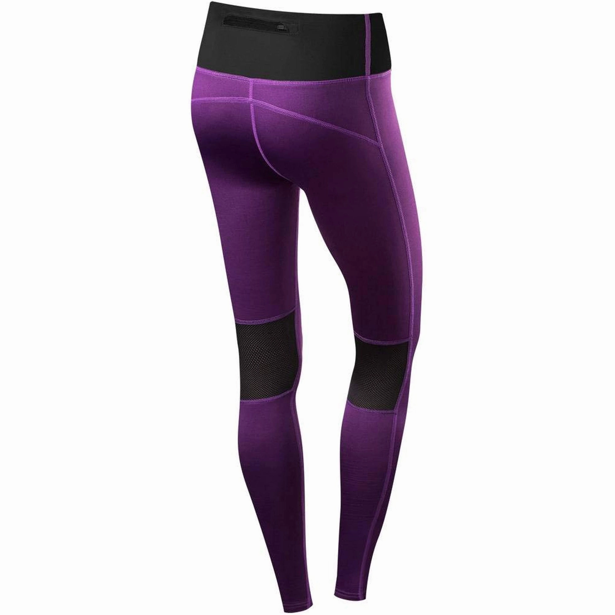 Eco Friendly Dye Pro Athlete Weekend Trip TCA SuperThermal Performance Womens Long Running Tights - Purple