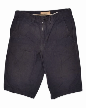 Fun Patterns Temperature Regulating Tech AVIREX Mens Chino Shorts W30 Medium Navy Blue Cotton