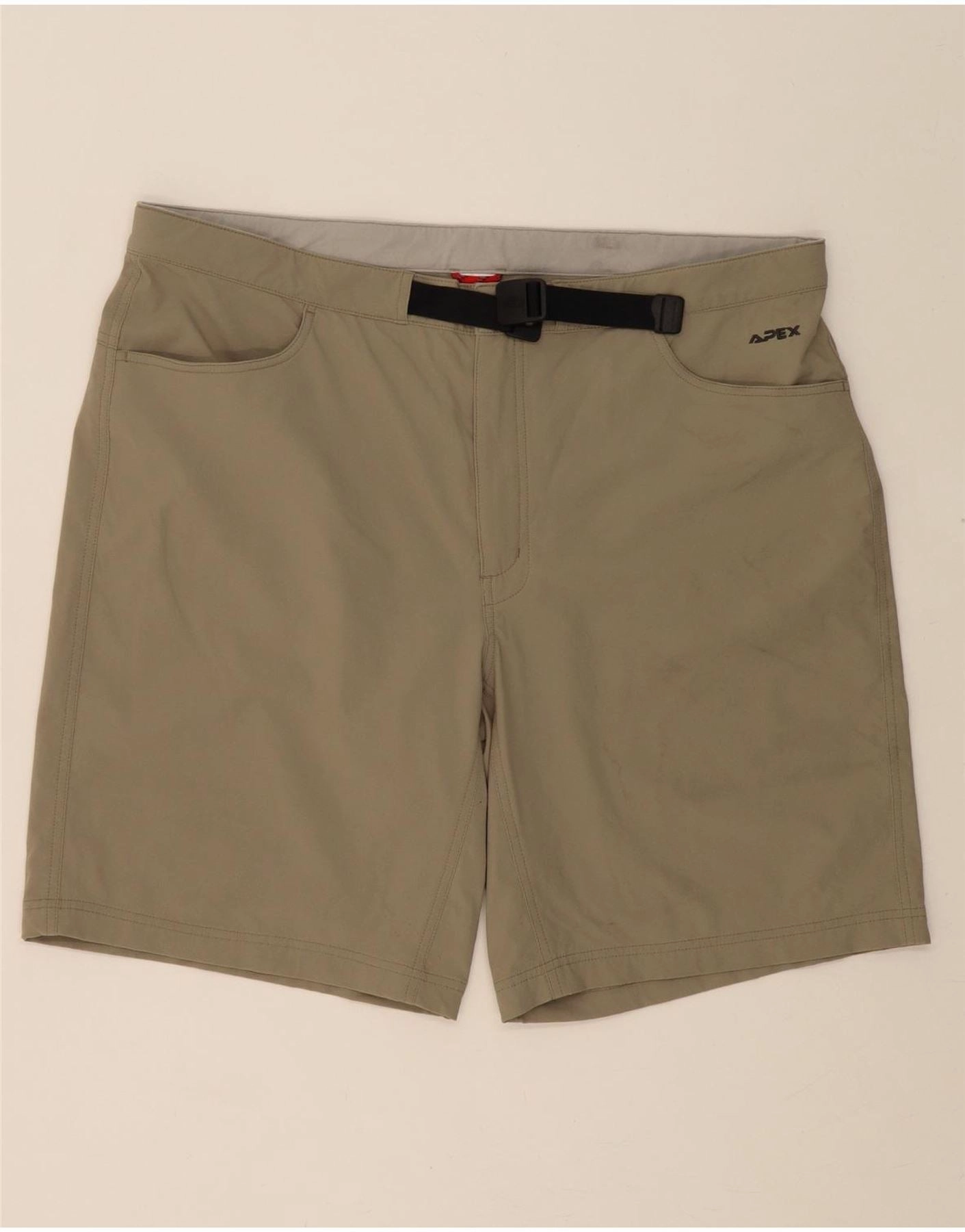 THE NORTH FACE Mens Casual Shorts W40 XL Khaki Nylon Functional Fit Soft Comfort