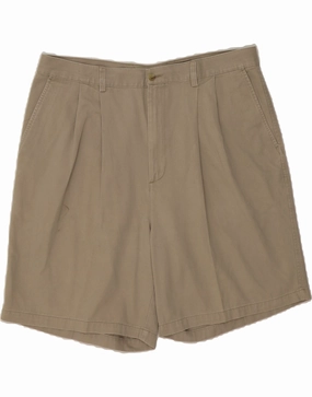 Rough texture Seamless Design TIMBERLAND Mens Pegged Chino Shorts W40 XL Beige Cotton