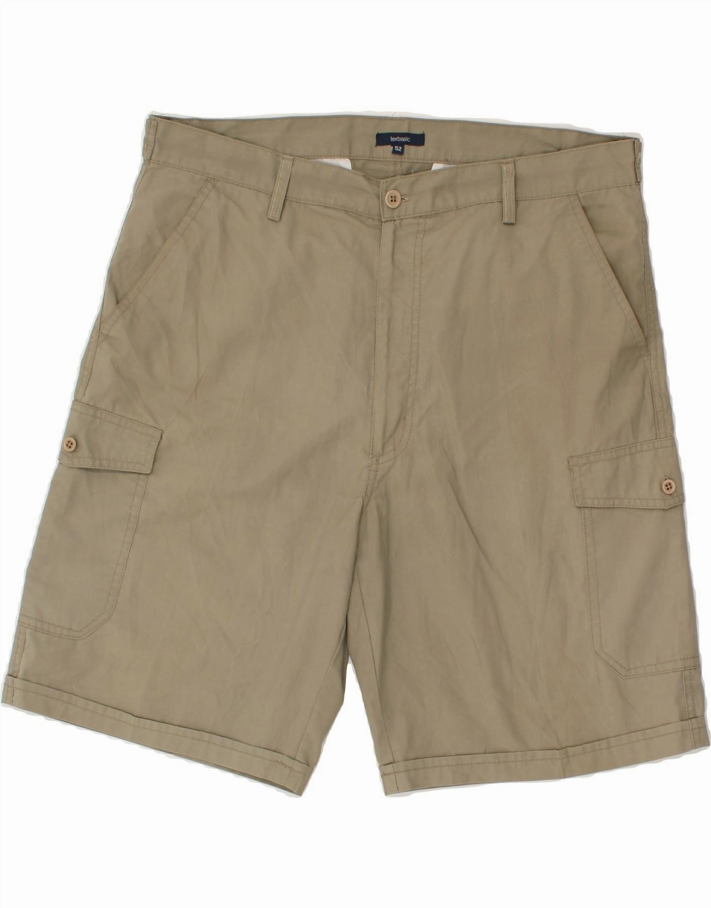 Adjustable Waist VINTAGE Mens Cargo Shorts IT 52 XL W36  Green