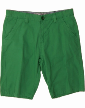 VINTAGE Mens Casual Shorts IT 48 Medium W32  Green Cotton Warm Vibe Casual Wear