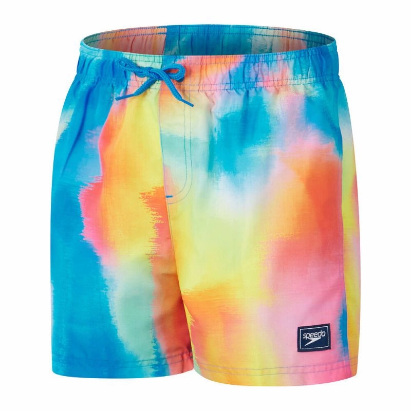 Speedo Boys Digi Printed 13-inch Watershort Rash Free Surface Texture Sporty-Chic