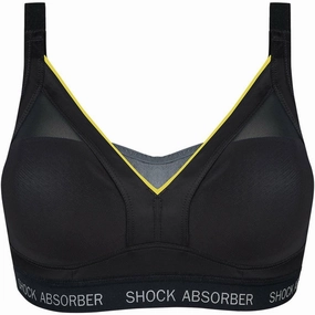 Comfortable Shape Shock Absorber Active Shaped Support Womens Sports Bra - Grey