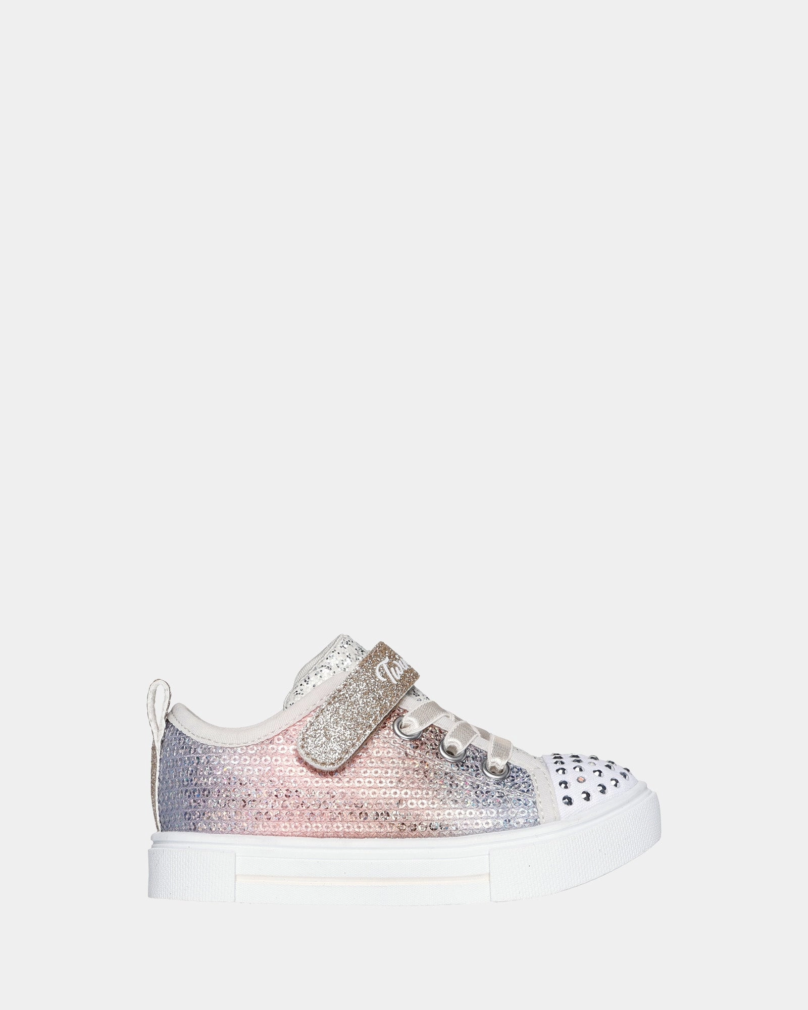 Twinkle Toes Sparks Sequin Flash Infant Silver/Gold Glitter Cloud Soft