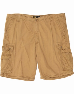 LEE Mens Cargo Shorts W48 4XL Beige Cotton compression support
