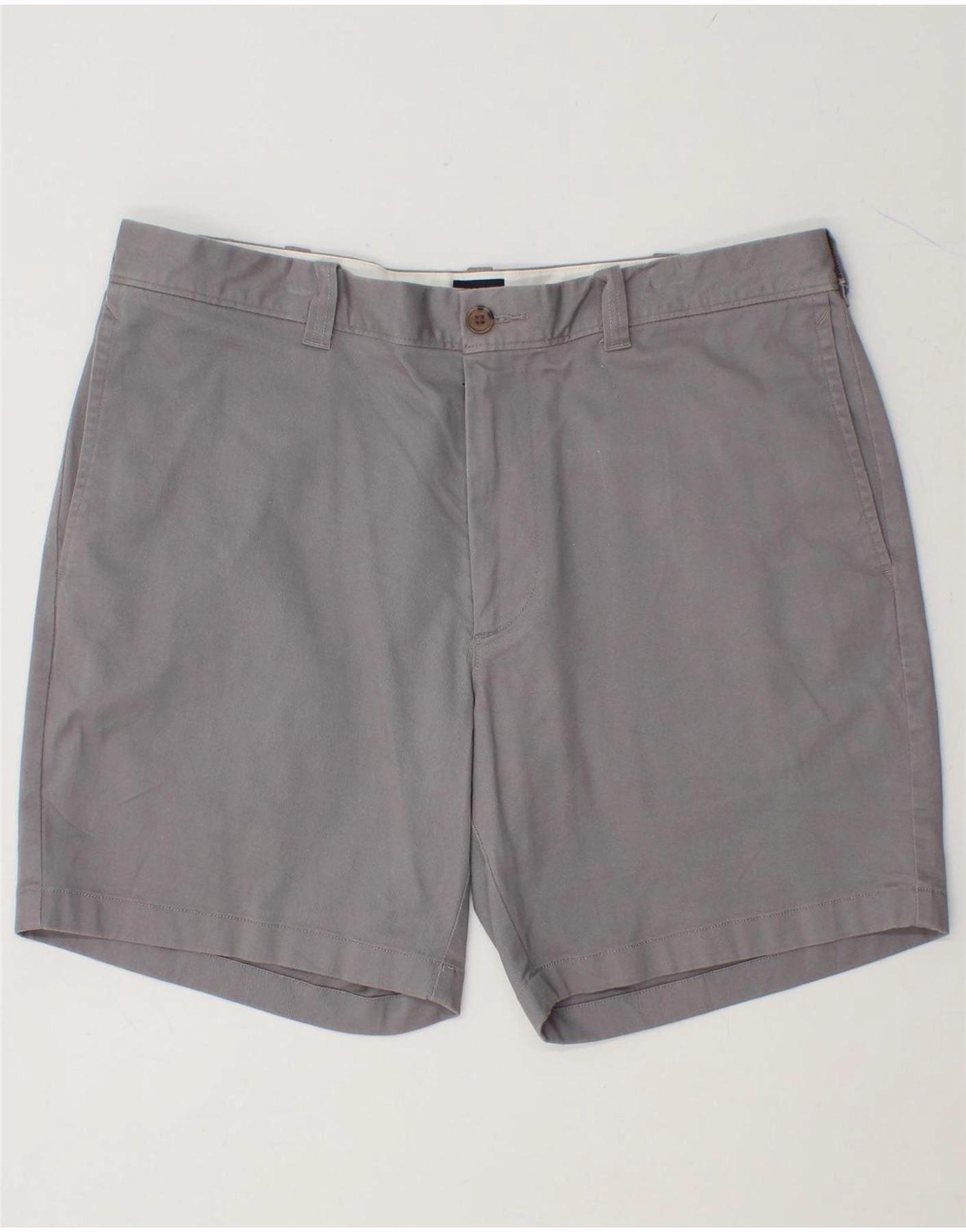 J. CREW Mens Chino Shorts W35 Large Grey Cotton men's clothing