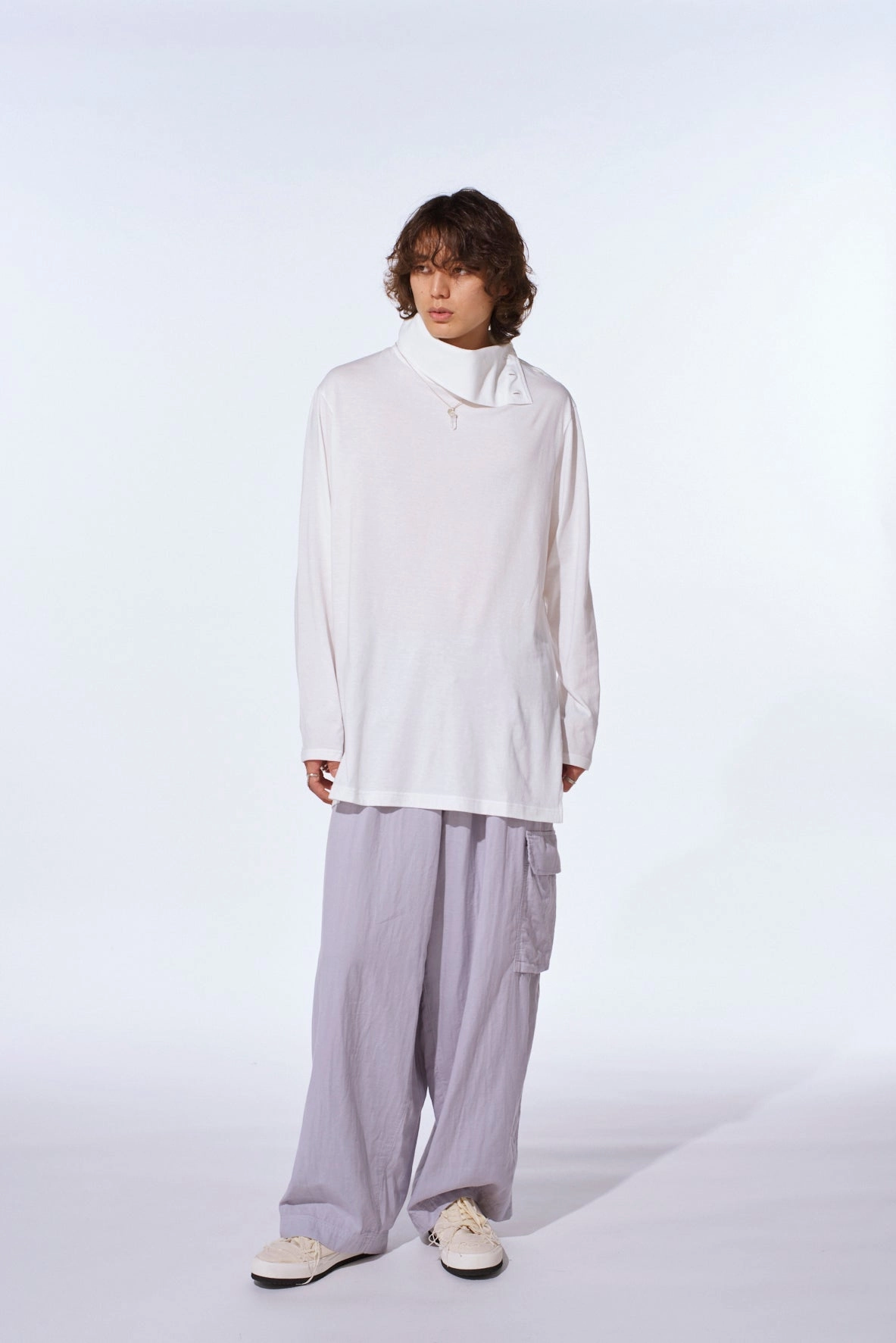 Double Gauze Single Cargo Pocket Pants Quick-Dry Material