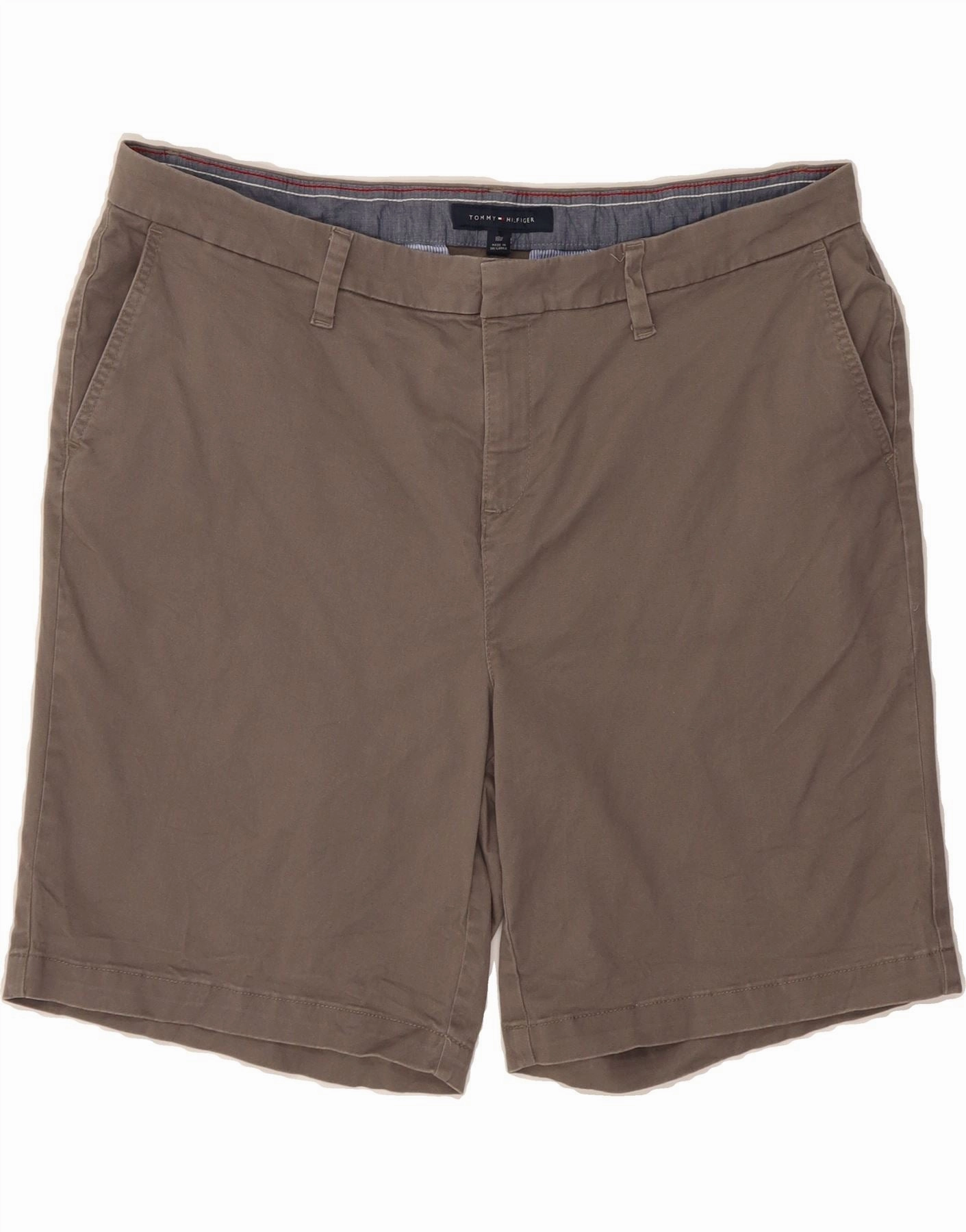 club wear Summer Vibe TOMMY HILFIGER Mens Chino Shorts US 16 2XL W40 Grey Cotton