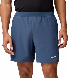 Brooks 7 Inch Journey 2 In 1 Mens Running Shorts - Blue All Day Wear