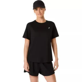 Non Irritating Collar ASICS Womens Silver SS Running Top