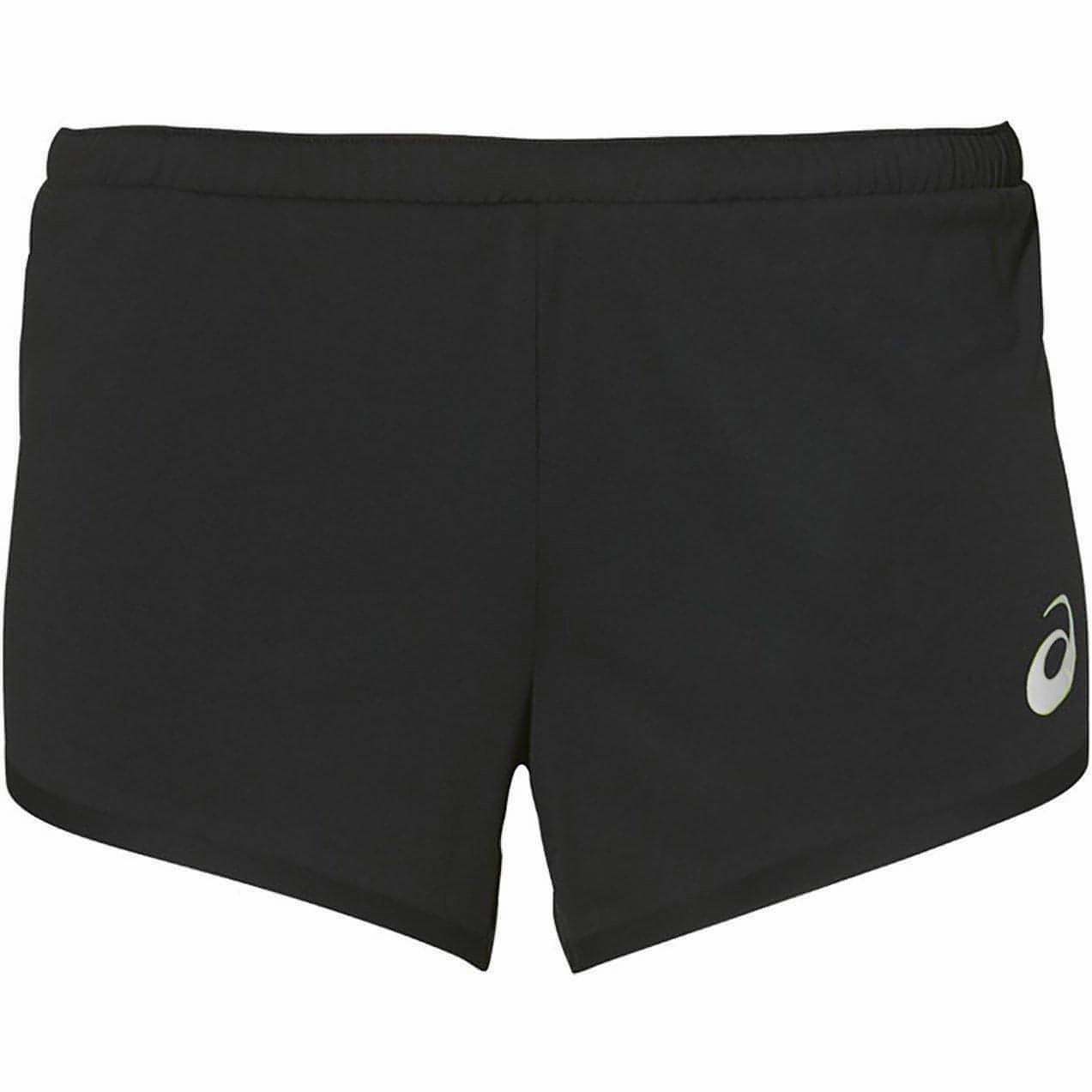 Asics Race Knit Split Womens Running Shorts - Black Comfy Shape