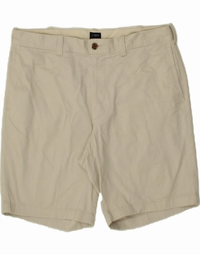 J. CREW Mens Chino Shorts W35 Large Beige Cotton Sport Mood neon colors