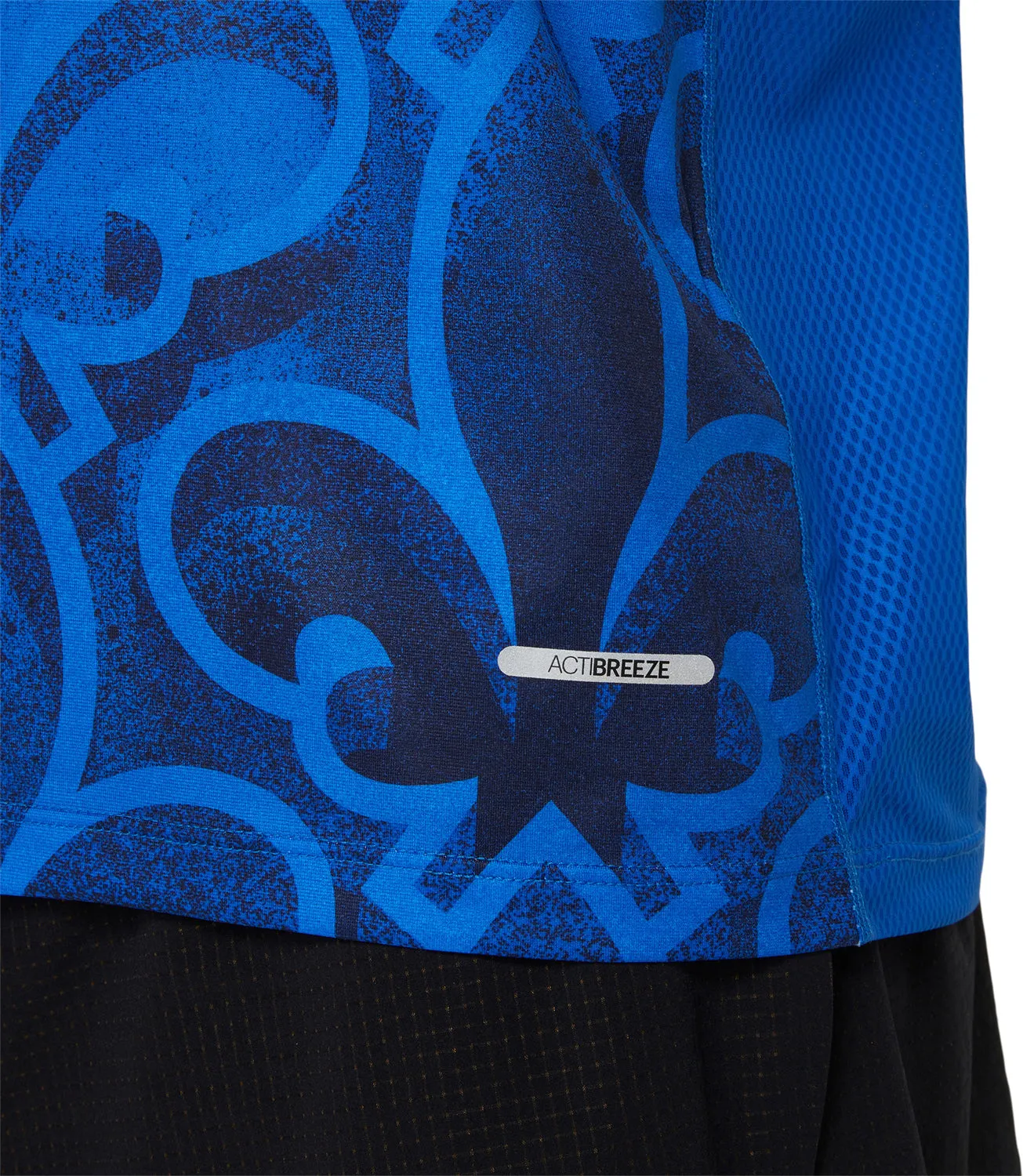 Anti Static Finish Asics Nations Mens Running Vest - Blue