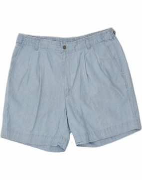 DOCKERS Mens Chino Shorts W36 Large Blue Cotton Odor Lock Technology Playful Prints