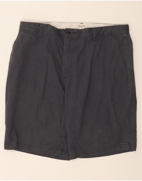 DOCKERS Mens Cargo Shorts W36 Large Grey Cotton Temperature Regulating Fibers poolside gear