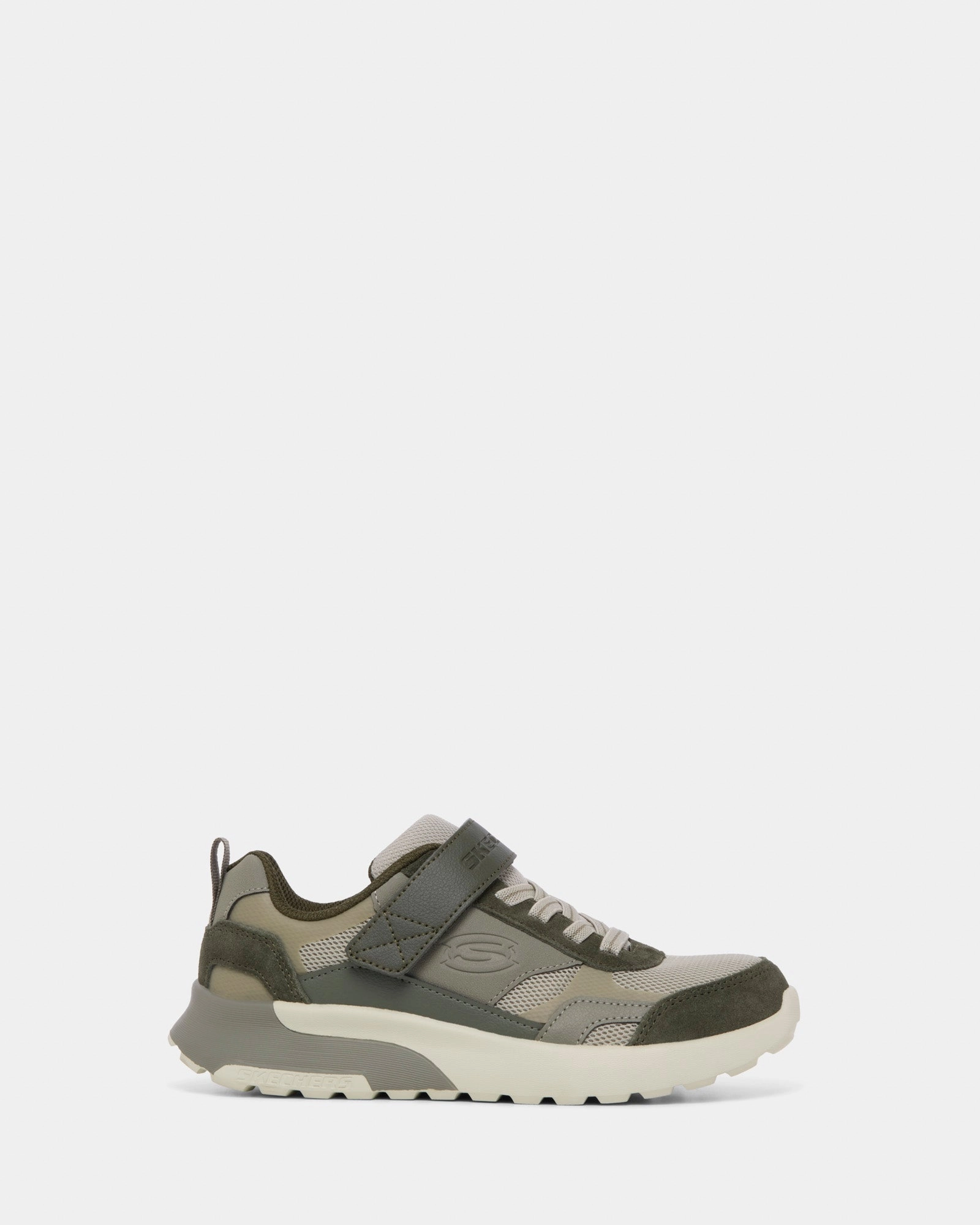 Skx-225 Yth B Olive Woven Upper Upgraded cushioning