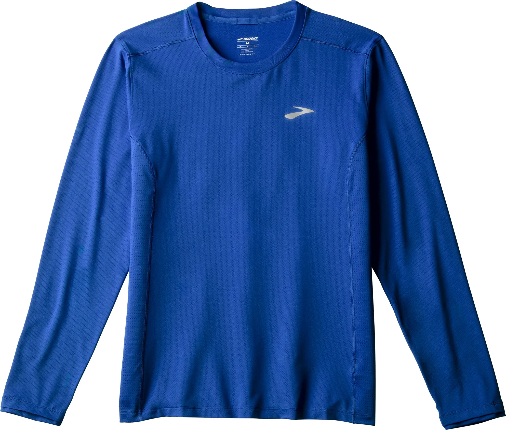 Ethically Sourced Materials Classic Outfit Brooks Atmosphere 3.0 Long Sleeve Mens Running Top - Blue