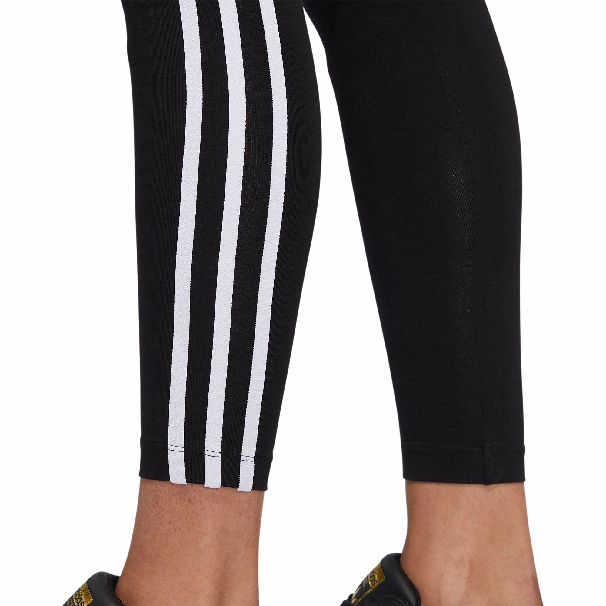 adidas Adicolour Classic 3 Stripes Womens Long Training Tights - Black Smooth Fit